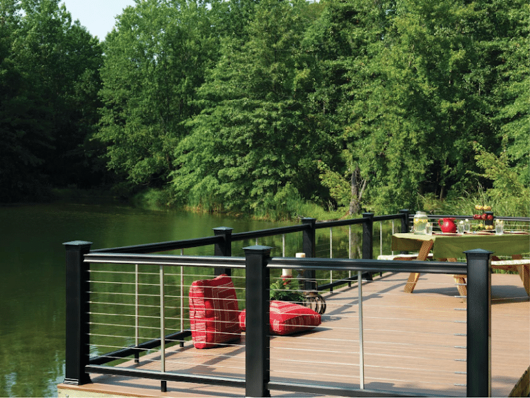 Deck Rail with Cable Railing